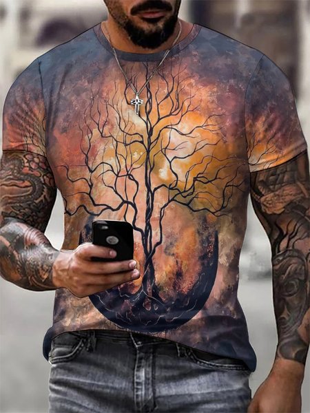 Men‘s 3d Print Tree of Life Tie-Dye Outdoor Crew Neck Short Sleeve Short Sleeve T-Shirt, As picture, T-shirts
Men‘s 3d Print Tree of Life Tie-Dye Outdoor Crew Neck Short Sleeve Short Sleeve T-Shirt, As picture, T-shirts