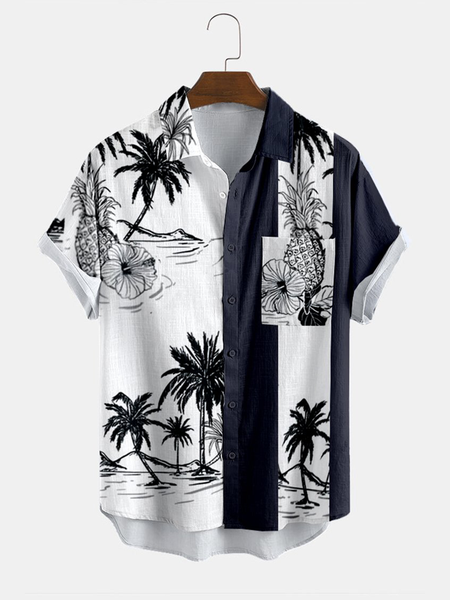 Cotton and Linen Style Botanical Floral Print Cozy Linen Shirt, As picture, Men's Floral shirt
Cotton and Linen Style Botanical Floral Print Cozy Linen Shirt, As picture, Men's Floral shirt