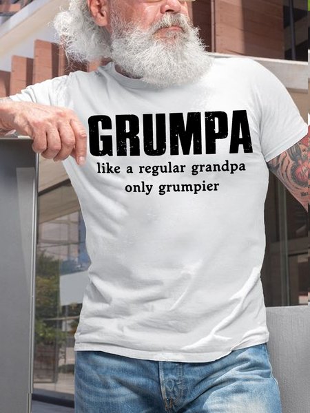 Mens Like A Regular Grandpa Only Grumpier Grumpa Cotton Round Neck Short Sleeve T-Shirt, White, T-shirts
Mens Like A Regular Grandpa Only Grumpier Grumpa Cotton Round Neck Short Sleeve T-Shirt, White, T-shirts