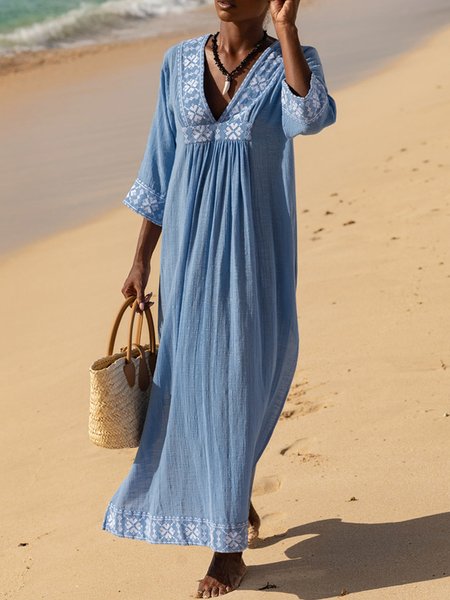 Cotton leprosy ethnic pattern loose split straight tube holiday Long Dress Plus Size, Blue, Dresses
Cotton leprosy ethnic pattern loose split straight tube holiday Long Dress Plus Size, Blue, Dresses