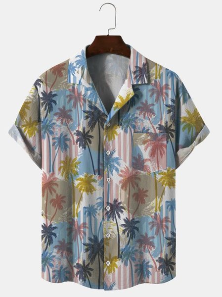 Cotton Linen Vintage Hawaiian Vacation Short Sleeve Shirt, As picture, Men's Floral shirt
Cotton Linen Vintage Hawaiian Vacation Short Sleeve Shirt, As picture, Men's Floral shirt