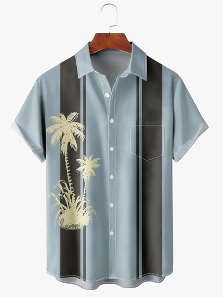 Men's Coconut Tree Print Moisture Absorbent Breathable Fabric Fashion Hawaiian Lapel Short Sleeve Shirt, Blue, Men's Floral shirt
Men's Coconut Tree Print Moisture Absorbent Breathable Fabric Fashion Hawaiian Lapel Short Sleeve Shirt, Blue, Men's Floral shirt