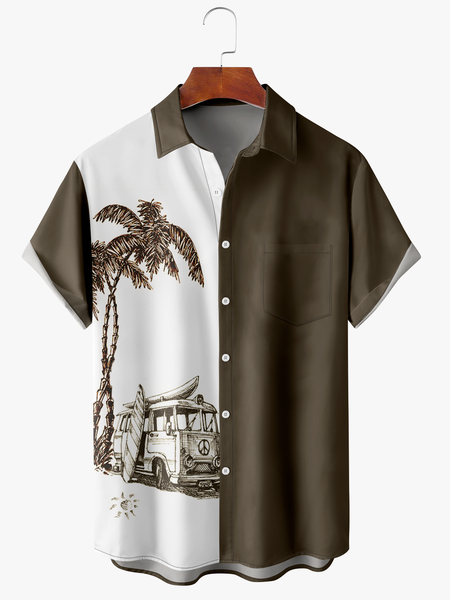 Men's Coconut Tree Print Moisture Absorbent Breathable Fabric Fashion Hawaiian Lapel Short Sleeve Shirt, Light coffee, Men's Floral shirt
Men's Coconut Tree Print Moisture Absorbent Breathable Fabric Fashion Hawaiian Lapel Short Sleeve Shirt, Light coffee, Men's Floral shirt