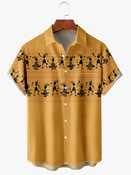 Men's Abstract Print Moisture Absorbent Breathable Fabric Fashion Hawaiian Lapel Short Sleeve Shirt, Yellow, Men's Floral shirt
Men's Abstract Print Moisture Absorbent Breathable Fabric Fashion Hawaiian Lapel Short Sleeve Shirt, Yellow, Men's Floral shirt