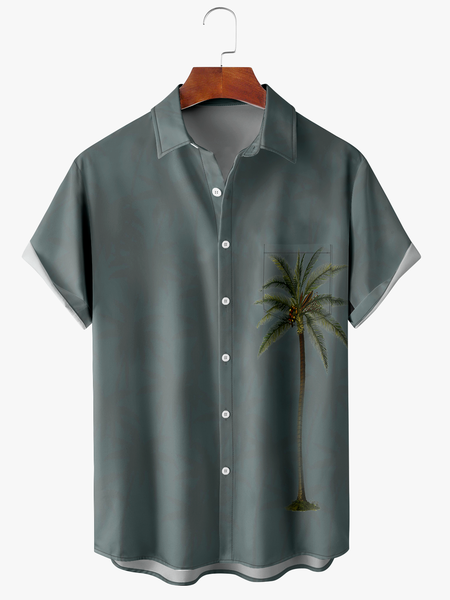 Men's Coconut Tree Print Moisture Absorbent Breathable Fabric Fashion Hawaiian Lapel Short Sleeve Shirt, Green, Men's Floral shirt
Men's Coconut Tree Print Moisture Absorbent Breathable Fabric Fashion Hawaiian Lapel Short Sleeve Shirt, Green, Men's Floral shirt