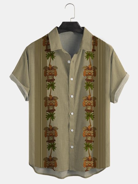 Cotton And Linen Holiday Leisure Short-sleeved Shirt, As picture, Men's Floral shirt
Cotton And Linen Holiday Leisure Short-sleeved Shirt, As picture, Men's Floral shirt