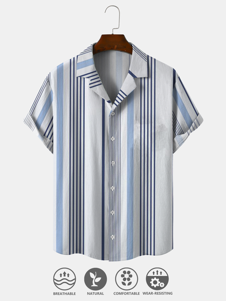 Cotton and linen style geometric striped linen shirt, As picture, Men's Floral shirt
Cotton and linen style geometric striped linen shirt, As picture, Men's Floral shirt