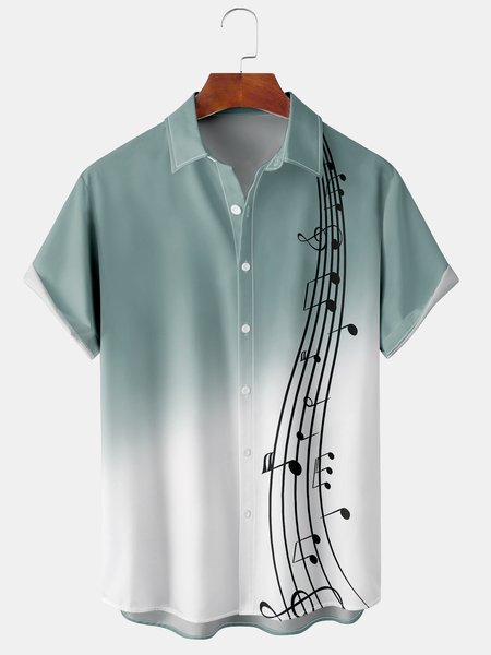 Men's Music Print Casual Breathable Hawaiian Short Sleeve Shirt, Green, Men's Floral shirt
Men's Music Print Casual Breathable Hawaiian Short Sleeve Shirt, Green, Men's Floral shirt