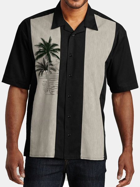 Cotton Linen Vintage Hawaiian Vacation Short Sleeve Shirt, As picture, Men's Floral shirt
Cotton Linen Vintage Hawaiian Vacation Short Sleeve Shirt, As picture, Men's Floral shirt
