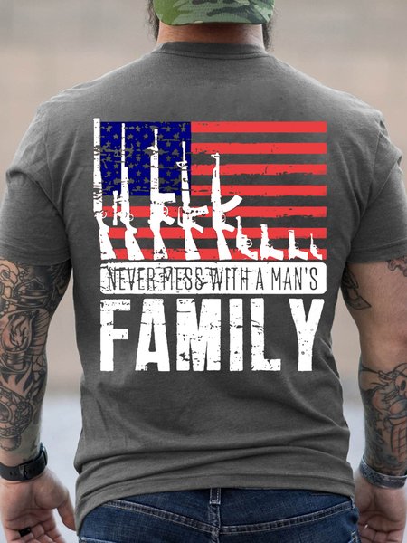 Men's Never Mess With A Man's Cotton Casual Short Sleeve T-Shirt, Deep gray, T-shirts
Men's Never Mess With A Man's Cotton Casual Short Sleeve T-Shirt, Deep gray, T-shirts