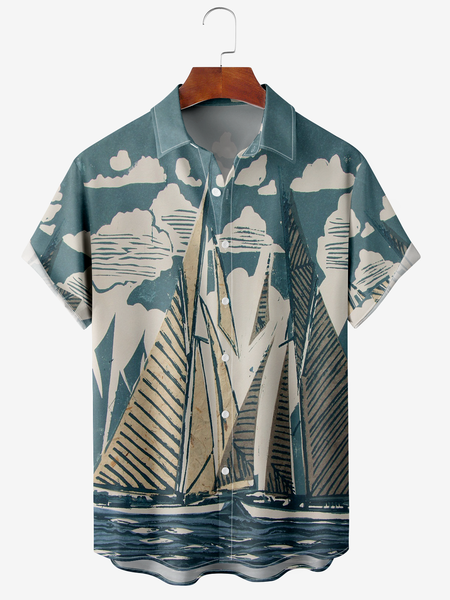 Men's Geometric Abstract Floral Print Moisture-Breathable Fabric Hawaiian Lapel Short Sleeve Shirt, Blue, Men's Floral shirt
Men's Geometric Abstract Floral Print Moisture-Breathable Fabric Hawaiian Lapel Short Sleeve Shirt, Blue, Men's Floral shirt