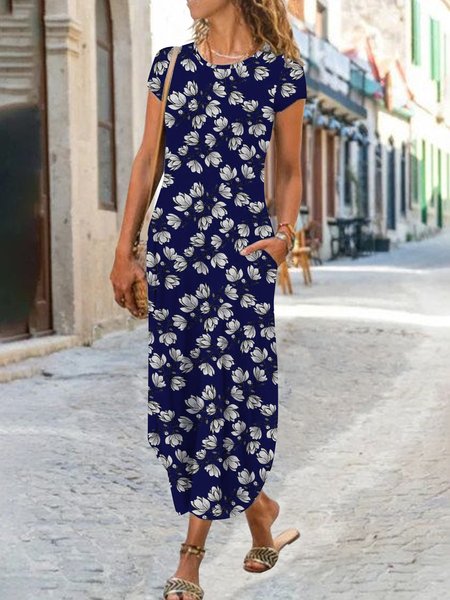 Tulip flower holiday loose slit pocket Long Dress Plus Size, Dark blue, Dresses
Tulip flower holiday loose slit pocket Long Dress Plus Size, Dark blue, Dresses