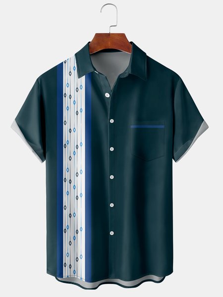 Men's Geometric Abstract Print Casual Breathable Hawaiian Short Sleeve Shirt, Green, Men's Floral shirt
Men's Geometric Abstract Print Casual Breathable Hawaiian Short Sleeve Shirt, Green, Men's Floral shirt