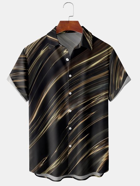 Men's Line Art Print Casual Short Sleeve Hawaiian Shirt, Black, Men's Floral shirt
Men's Line Art Print Casual Short Sleeve Hawaiian Shirt, Black, Men's Floral shirt