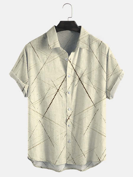 Cozy Linen Shirt Cotton Linen Style Geometric Striped Cozy Linen Shirt, As picture, Men's Floral shirt
Cozy Linen Shirt Cotton Linen Style Geometric Striped Cozy Linen Shirt, As picture, Men's Floral shirt
