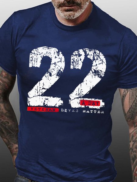 Veterans men’s Crew Neck Cotton T-Shirt, Blue, T-shirts 
Veterans men’s Crew Neck Cotton T-Shirt, Blue, T-shirts