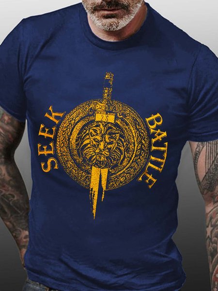 Military license men’s Fit T-Shirt, Blue, T-shirts