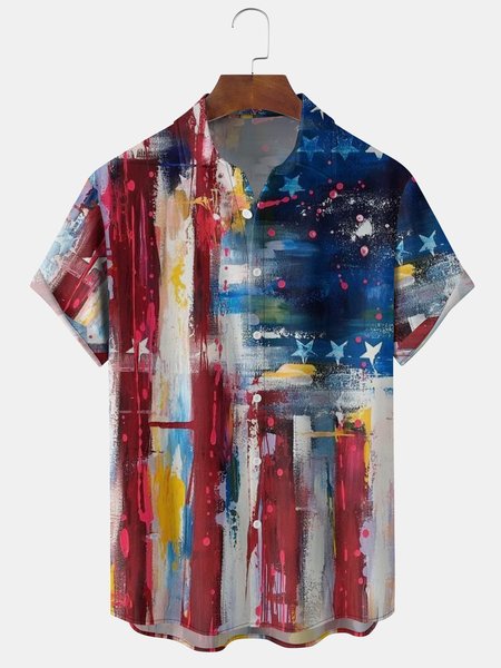 Mens American Flag Front Buttons Soft Breathable Chest Pocket Casual Hawaiian Shirts, Red, Men's Floral shirt
Mens American Flag Front Buttons Soft Breathable Chest Pocket Casual Hawaiian Shirts, Red, Men's Floral shirt
