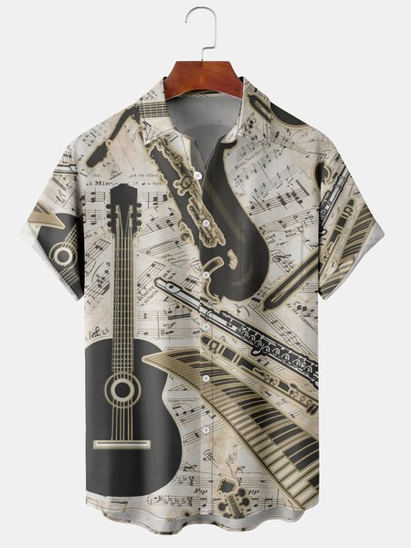 Men's Casual Short Sleeve Hawaiian Shirt with Chest Pocket Print, Black, Men's Floral shirt
Men's Casual Short Sleeve Hawaiian Shirt with Chest Pocket Print, Black, Men's Floral shirt