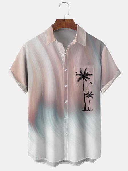 Men's Coconut Tree Element Graphic Gradient Print Short Sleeve Shirt, Pink, Men's Floral shirt
Men's Coconut Tree Element Graphic Gradient Print Short Sleeve Shirt, Pink, Men's Floral shirt