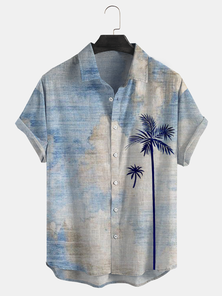 Cotton Linen Botanical Floral Print Lapel Cozy Linen Shirt, As picture, Men's Floral shirt
Cotton Linen Botanical Floral Print Lapel Cozy Linen Shirt, As picture, Men's Floral shirt