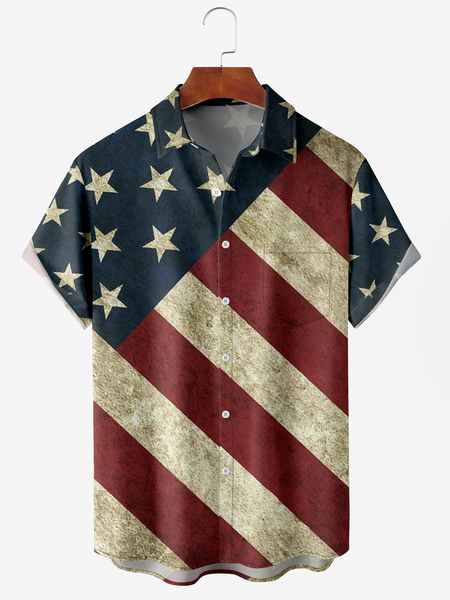 Men's American Flag Print Anti-Wrinkle Moisture Wicking Fabric Fashion Lapel Short Sleeve Shirt, Blue, Men's Floral shirt
Men's American Flag Print Anti-Wrinkle Moisture Wicking Fabric Fashion Lapel Short Sleeve Shirt, Blue, Men's Floral shirt