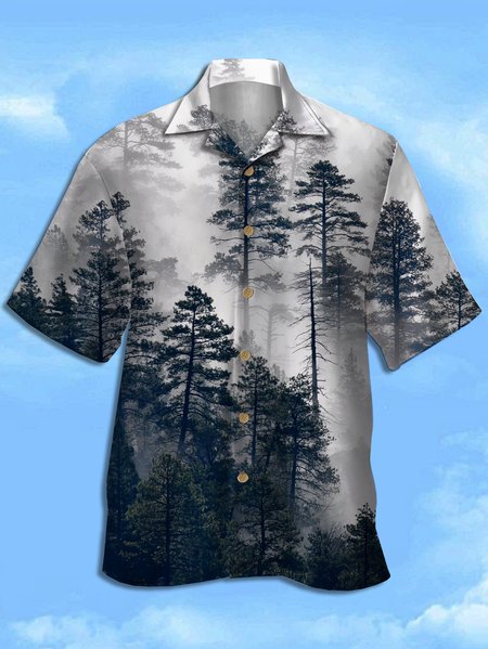 Men's Art Print Casual Breathable Hawaiian Short Sleeve Shirt, Gray, Men's Floral shirt
Men's Art Print Casual Breathable Hawaiian Short Sleeve Shirt, Gray, Men's Floral shirt