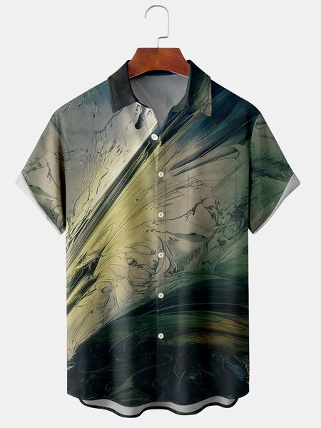Men's Stone Print Casual Fabric Fashion Lapel Pocket Short Sleeve Shirt, Green, Men's Floral shirt
Men's Stone Print Casual Fabric Fashion Lapel Pocket Short Sleeve Shirt, Green, Men's Floral shirt
