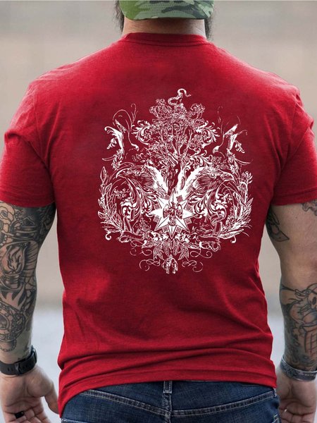 bird men’s Cotton Animal Loose T-Shirt, Red, T-shirts 
bird men’s Cotton Animal Loose T-Shirt, Red, T-shirts