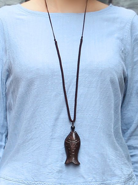 JFN Ethnic Vintage Fish Shape Necklace Handmade Sweater Chain, As picture, Necklaces
JFN Ethnic Vintage Fish Shape Necklace Handmade Sweater Chain, As picture, Necklaces
