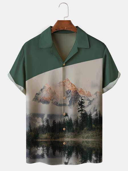 Men's Botanical Floral Print Casual Fabric Lapel Short Sleeve Hawaiian Shirt, Green, Men's Floral shirt
Men's Botanical Floral Print Casual Fabric Lapel Short Sleeve Hawaiian Shirt, Green, Men's Floral shirt