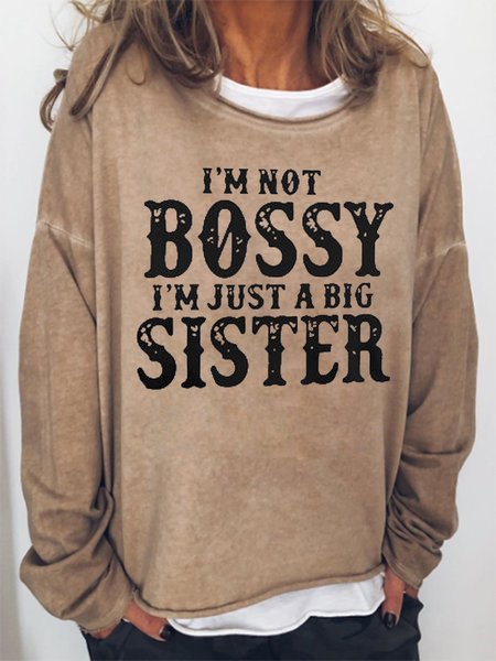 I'm Not Bossy I'm Just A Big Sister Women's Sweatshirt, Light brown, Hoodies&Sweatshirts
I'm Not Bossy I'm Just A Big Sister Women's Sweatshirt, Light brown, Hoodies&Sweatshirts