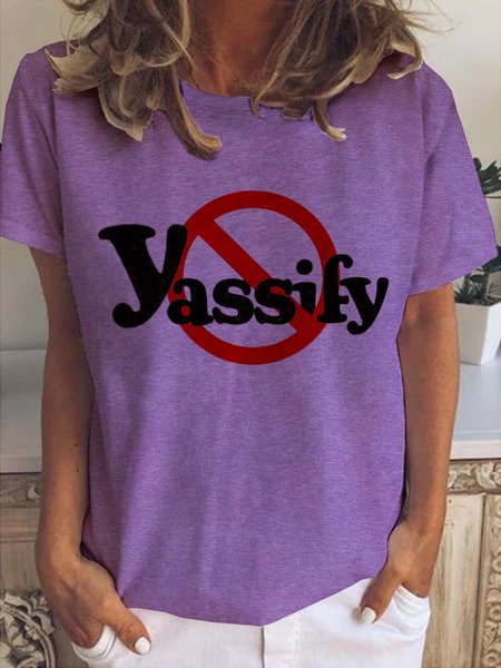 Lilicloth x Janice No Yassify Women's T-Shirt, Purple, T-shirts
