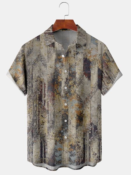 Men's Geometric Print Casual Short Sleeve Hawaiian Shirt with Chest Pocket, Khaki, Men's Floral shirt
Men's Geometric Print Casual Short Sleeve Hawaiian Shirt with Chest Pocket, Khaki, Men's Floral shirt