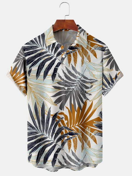 Men's Casual Short Sleeve Hawaiian Shirt with Chest Pocket, Coffee, Men's Floral shirt
Men's Casual Short Sleeve Hawaiian Shirt with Chest Pocket, Coffee, Men's Floral shirt