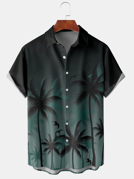 Men's Gradient Coconut Tree Print Casual Breathable Hawaiian Short Sleeve Shirt, Green, Men's Floral shirt
Men's Gradient Coconut Tree Print Casual Breathable Hawaiian Short Sleeve Shirt, Green, Men's Floral shirt
