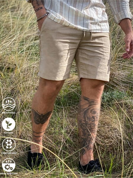 Cotton Linen Style American Casual Basic Multifunctional Linen Shorts, As picture, Men's shorts
Cotton Linen Style American Casual Basic Multifunctional Linen Shorts, As picture, Men's shorts