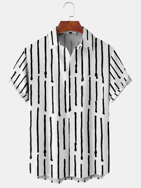 Men's Printed Casual Short Sleeve Hawaiian Shirt with Chest Pocket, White, Men's basic shirt
Men's Printed Casual Short Sleeve Hawaiian Shirt with Chest Pocket, White, Men's basic shirt