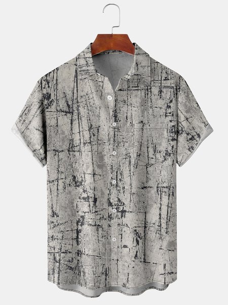 Men's Geometric Print Casual Short Sleeve Hawaiian Shirt with Chest Pocket, Gray, Men's Floral shirt
Men's Geometric Print Casual Short Sleeve Hawaiian Shirt with Chest Pocket, Gray, Men's Floral shirt