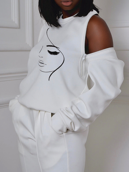 Autumn H-Line Crew Neck Loose Crew Neck Casual Long sleeve Sweatshirt, White, Hoodies and Sweatshirts
Autumn H-Line Crew Neck Loose Crew Neck Casual Long sleeve Sweatshirt, White, Hoodies and Sweatshirts