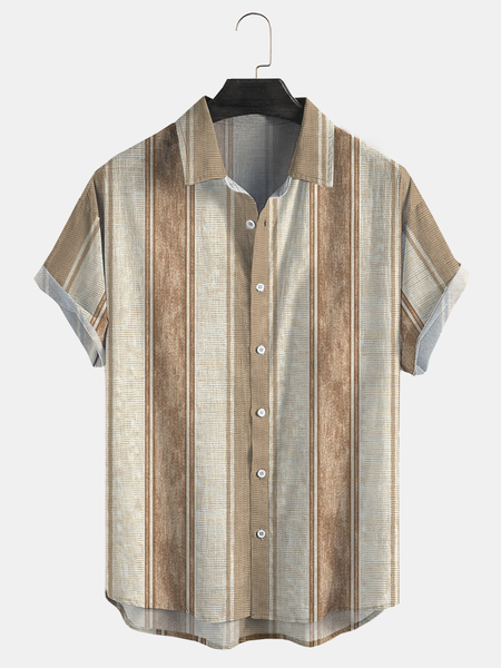 Cotton and linen style American casual basic all-match geometric striped linen shirt, As picture, Men's Floral shirt
Cotton and linen style American casual basic all-match geometric striped linen shirt, As picture, Men's Floral shirt
