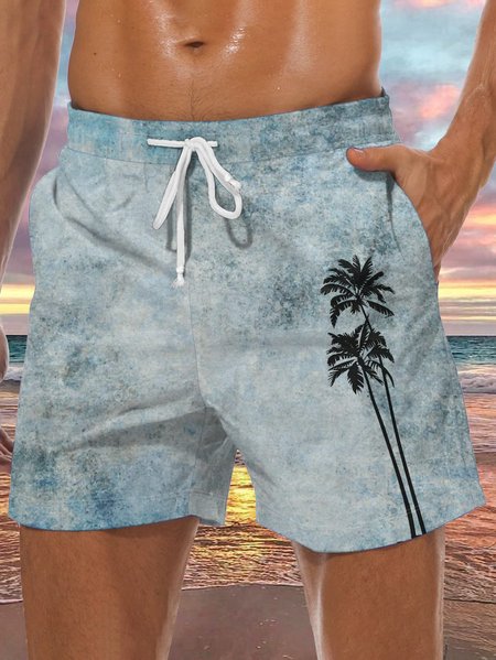 Men's Coconut Tree Element Graphic Print Casual Vacation Beach Shorts, Blue, Men's shorts
Men's Coconut Tree Element Graphic Print Casual Vacation Beach Shorts, Blue, Men's shorts