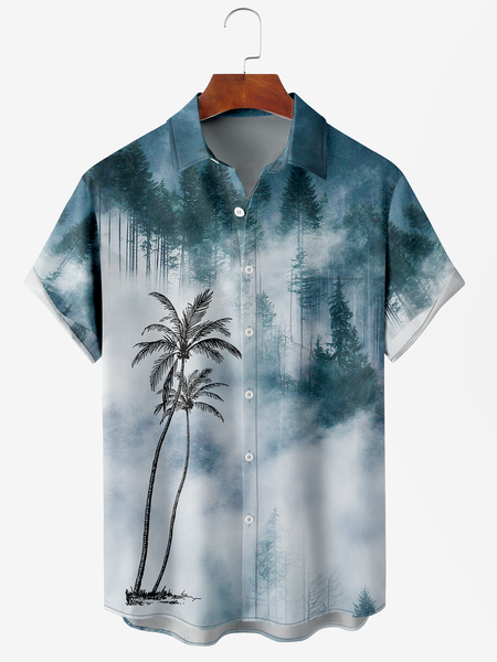 Men's Coconut Tree Print Casual Breathable Hawaiian Short Sleeve Shirt, Lake blue, Men's Floral shirt
Men's Coconut Tree Print Casual Breathable Hawaiian Short Sleeve Shirt, Lake blue, Men's Floral shirt