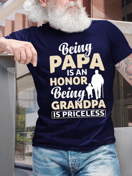 Being Papa Is An Being Grandpa Is Priceless Men's T-Shirt, Purplish blue, T-shirts
Being Papa Is An Being Grandpa Is Priceless Men's T-Shirt, Purplish blue, T-shirts