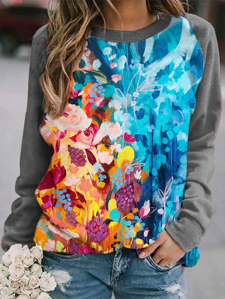 Casual Floral Regular Fit Crew Neck Sweatshirts, Multicolor, Sweatshirts & Hoodies
Casual Floral Regular Fit Crew Neck Sweatshirts, Multicolor, Sweatshirts & Hoodies
