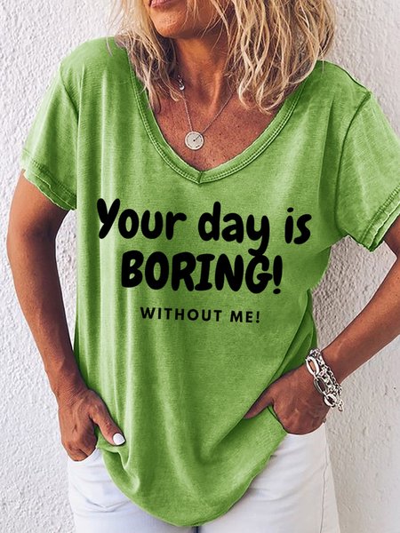 Lilicloth X Kat8lyst Your Day Is Boring Without Me Women's T-Shirt, Green, T-shirts
Lilicloth X Kat8lyst Your Day Is Boring Without Me Women's T-Shirt, Green, T-shirts