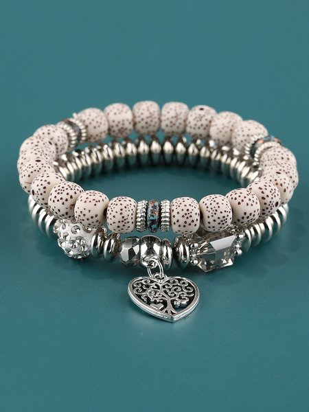 Vintage Ethnic White Beaded Tree of Life Double Bracelet Boho Jewelry, As picture, Bracelets
Vintage Ethnic White Beaded Tree of Life Double Bracelet Boho Jewelry, As picture, Bracelets