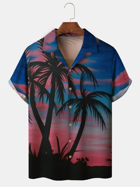 Men's Coconut Tree Print Anti-Wrinkle Moisture Wicking Fabric Fashion Hawaiian Lapel Short Sleeve Shirts, Blue, Men's Floral shirt
Men's Coconut Tree Print Anti-Wrinkle Moisture Wicking Fabric Fashion Hawaiian Lapel Short Sleeve Shirts, Blue, Men's Floral shirt