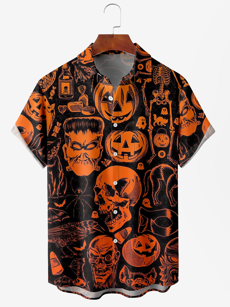 Mens Halloween Print Anti-Wrinkle Moisture Wicking Short Sleeve Shirt Hawaiian Lapel Top, Black, Short Sleeve Shirts
Mens Halloween Print Anti-Wrinkle Moisture Wicking Short Sleeve Shirt Hawaiian Lapel Top, Black, Short Sleeve Shirts