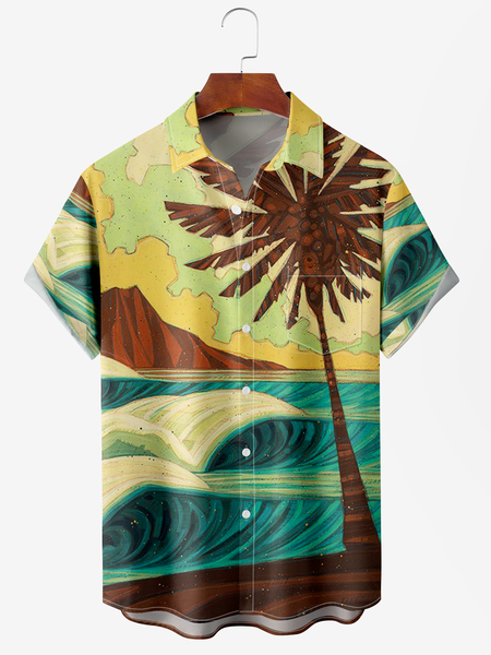 Men's Ocean Coconut Print Anti-Wrinkle Moisture Wicking Fabric Fashion Hawaiian Lapel Short Sleeve Shirts, Green, Men's Floral shirt
Men's Ocean Coconut Print Anti-Wrinkle Moisture Wicking Fabric Fashion Hawaiian Lapel Short Sleeve Shirts, Green, Men's Floral shirt